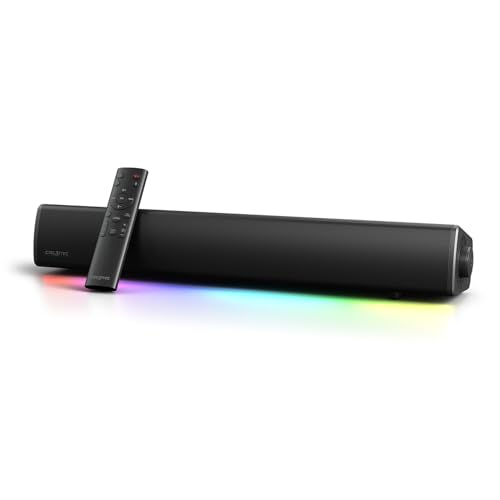Creative Sound Blaster Gs5 Rgb Gaming Soundbar Con Tecnologia Superwide, Alimentata Tramite Adattatore, Fino A 60W Di Potenza Di Picco, Bluetooth 5.4,