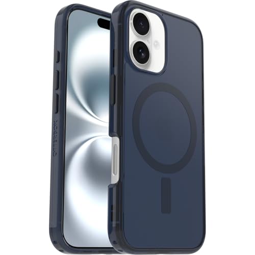 Otterbox Cover Per Iphone 16 Symmetry Seires Clear Magsafe, Resistente A Shock E Cadute Fino; Sottile, Testata 3X Norme Mil-Std 810G, Trasparente/Blu