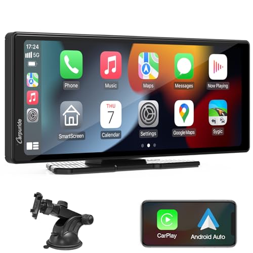 Carpuride C92 Autoradio Wireless Carplay E Android Auto, Touchscreen Hd Portatile Da 9,3 Pollici, Mirror Link, Bluetooth 5.0, Navigazione, Siri, Fm/Au