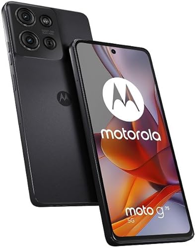 Motorola Moto G75 5G 17,2 Cm [6.78] Dual Sim Ibrida Android 14 Usb Tipo-C 8 Gb 256 Gb 5000 Mah Grigio (Moto G75 8+256 Charcoal Grey)
