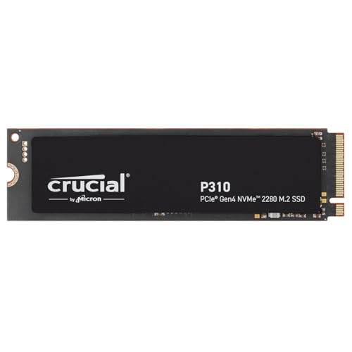 Crucial P310 Ssd 500Gb Pcie Gen4 Nvme M.2 2280 Ssd Interno Gaming, Fino A 6.600 Mb/S, Compatibile Con Notebook E Pc Desktop, Hard Disk Ssd - Ct500P310