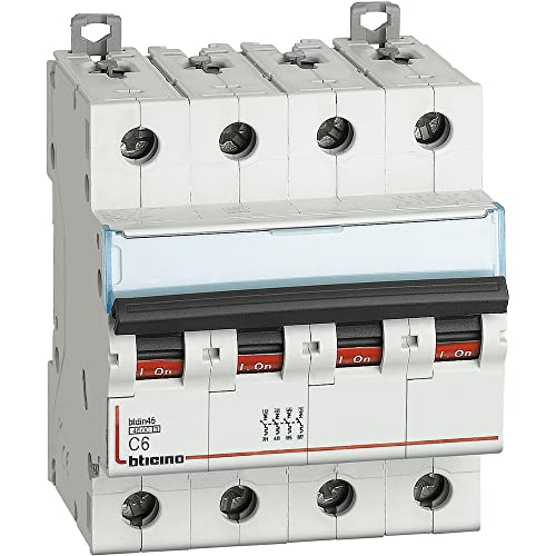 Bticino Fa84C6 - Btdin45 - Magnetot 4P Curva C 6A 4,5Ka