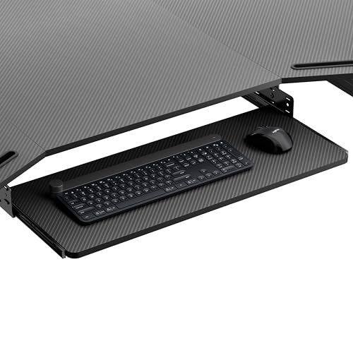 Eureka Ergonomic Tiroir Per Tastiera Regolabile Sotto Scrivania, Piattaforma Scorrevole 71 X 28 Cm Per Tastiera E Mouse, Tiroir In Legno Per Computer