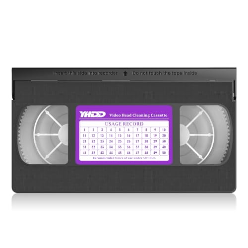 Yhdd Il Nastro Del Pulitore Capo Del Videoregistratore Per I Lettori Video Di Vhs/Vcr Asciuga Il Tipo Riutilizzabile 50 Volte
