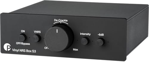 Pro-Ject Vinyl Nrs Box S3, Riduzione Del Rumore Con Funzione De-Crackle Per Ridurre I Clic E I Crackle (Nero)