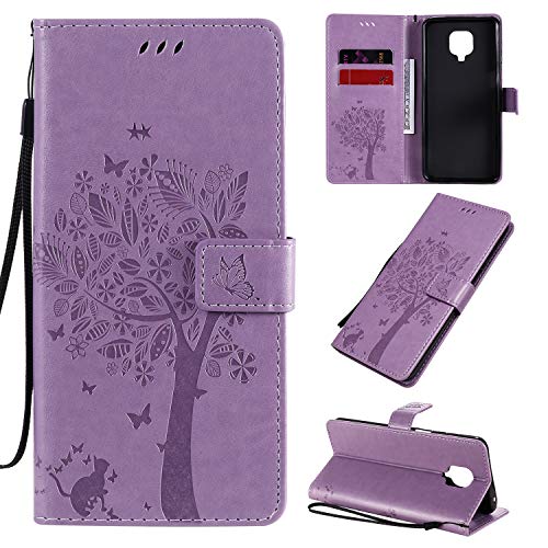 Zchen Cover Per Redmi Note 9S/Note 9 Pro, Custodia Cover Protettiva In Cuoio Flip Libro Portafoglio Resistente Antiurto Con Supporto Per Xiaomi Redmi