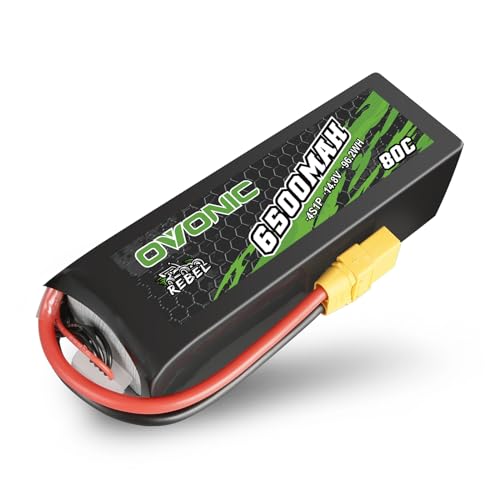 Ovonic Batteria Lipo 4S 6500Mah 80C 14.8V Con Connettore Xt90 Per Rc Auto Barca Camion Buggy Team Associato Hobby Fai Da Te