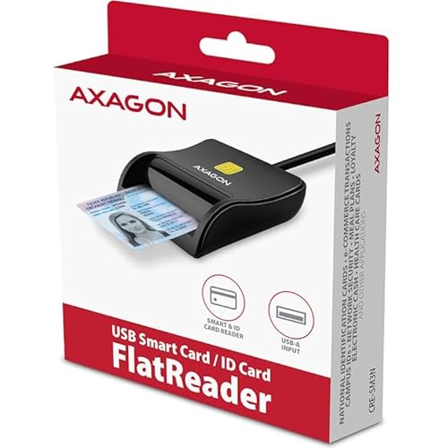 Axagon Cre-Sm3N Usb Smart Card Flatreader