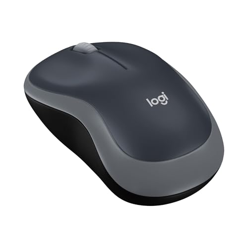 Logitech M185 Mouse Wireless, 2,4 Ghz Con Mini Ricevitore Usb, Durata Batteria Di 12 Mesi, Tracciamento Ottico 1000 Dpi, Ambidestro, Compatibile Con P