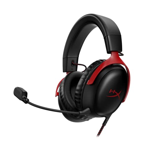 Hyperx Cloud Iii, Cuffie Da Gaming Con Cavo Usb-C, Controlli Audio Integrati, Telaio In Alluminio, Cuscinetti In Memory Foam Rivestiti In Similpelle, 