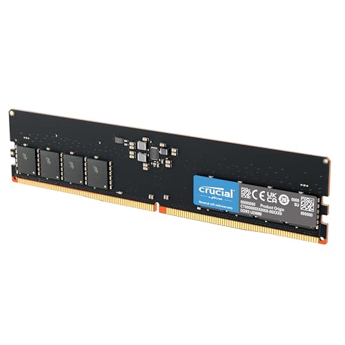Crucial Ram Ddr5 64Gb 5600Mhz, Memoria Pc Ram, Memoria Ad Alte Prestazioni (O 5200Mhz / 4800Mhz), Cl46 - Ct64G56C46U5