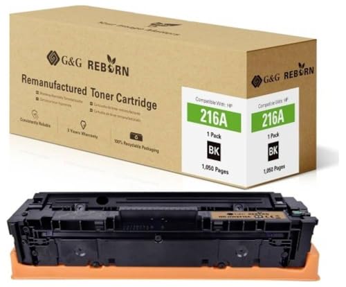 G&G Toner Compatibile Con Hp 216A, Nero, 1050 Pagine, Reborn Remanufactured 21289