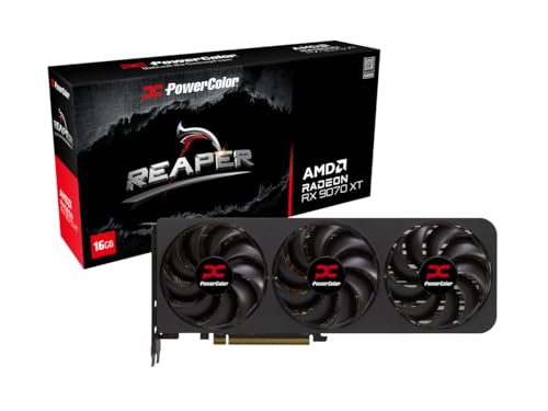 Powercolor Radeon Rx 9070 Xt Reaper (16 Gb Gddr6/Pci Express 5.0/2970 Mhz/20000 Mhz)