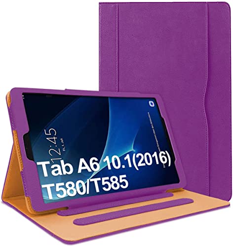 Danycase Cover Per Samsung Galaxy Tab A 10.1 Sm-T580 / T585, Custodia Folio In Pelle Pu Per Galaxy Tab A 10.1 2016, Con Tasca Porta Documenti, Angoli