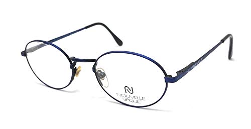 Occhiali Da Vista Uomo Donna Nouvelle Vague Tim N22 Blu E Nero Ovale