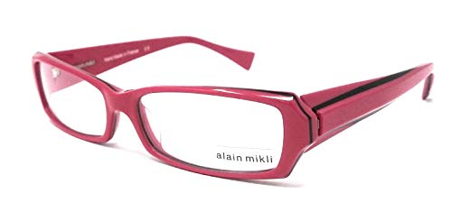 Occhiali Da Vista Donna Alain Mikli Al 0822 Colore 0022 Rosso, Nero Rettangolare