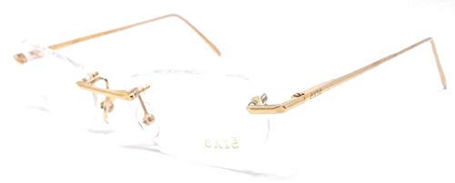 Occhiali Da Vista Uomo Donna Exte' Ex 131 01 Placcato Oro - Gold Filled Glasant