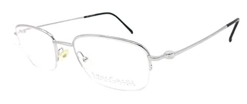 Occhiali Da Vista Uomo Donna Louis F. L'Amy Ll37 G007 Argento Nylor Rettangolare
