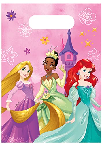 Procos- Party Loot Bags Disney Princess Live Your Story Sacchetti Regalo Caramelle, 6 Pezzi, 94070