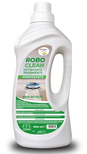 Roboclean - Detergente Per Robot Pulitore, Per Pavimenti, Detergente Concentrato Lavapavimenti Con Igienizzante - Fresco Agrumato (Fresco Agrumato)