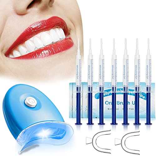 Kit Sbiancamento Denti, 10 * 3Ml Gel Sbiancante Denti Led Professionale, Rimuove Denti Macchie E Riduce Sensibilità Dei Denti Per Pulizia E Sbiancamen