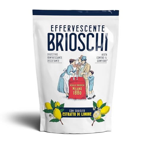 Effervescente Brioschi - Preparato Granulare Effervescente, Rinfrescante E Dissetante Con Squisito Estratto Di Limone, Che Allevia La Sensazione Di Go