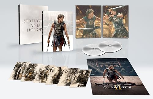Il Gladiatore Ii (Steelbook 4K Uhd + 2 Blu-Ray + 6 Cards + Poster) Esclusiva Amazon