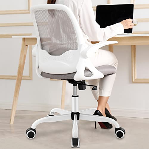 Kerdom Sedia Da Ufficio, Sedia Da Scrivania Ergonomica, Sedia Da Computer In Rete Traspirante, Comoda Sedia Girevole Con Braccioli Ribaltabili E Altez