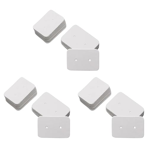 Saroad 150 Pezzi Piccoli Nel Carta Kraft Orecchini Un Orecchino Display Carte Prezzo Etichetta Tag Porta Carte Gioielli, 3,5 X 2,5 Cm ()