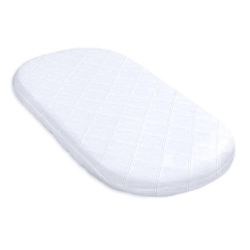 Materasso Da Culla 75 X 35 Cm - Materassino Bambini Per Navicella Carrozzina Passeggino E Lettino Neonato 75X35 Baby Materassi Ovale Antisudore