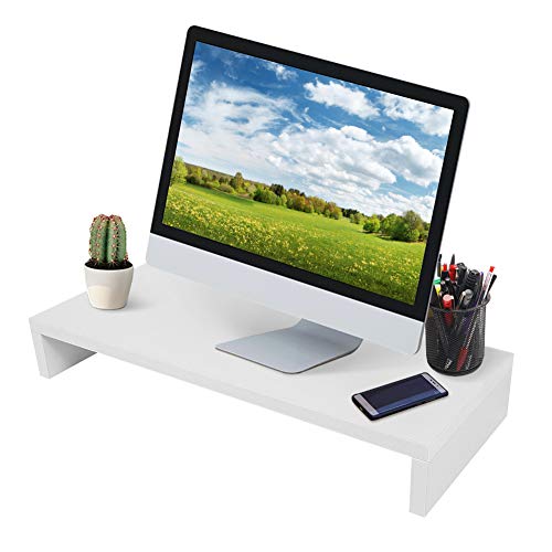 Supporto Per Monitor, Mensola Per Monitor 3 Colori Per Ufficio Per Casa(White, Blue)