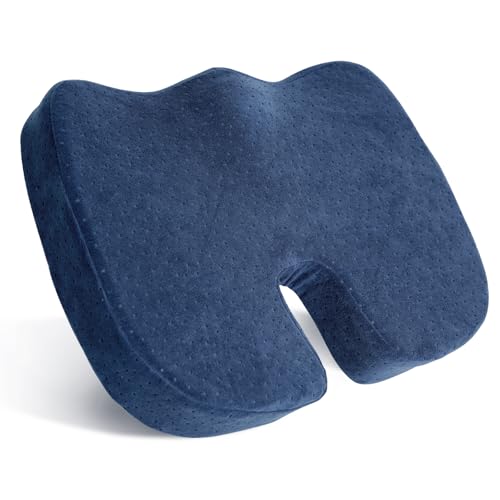 Tofern Memory Foam Silica Gel Pad Orthopedic Non-Slip Seat Cushion For Coccyx Sciatica Buttock Pain Ufficio