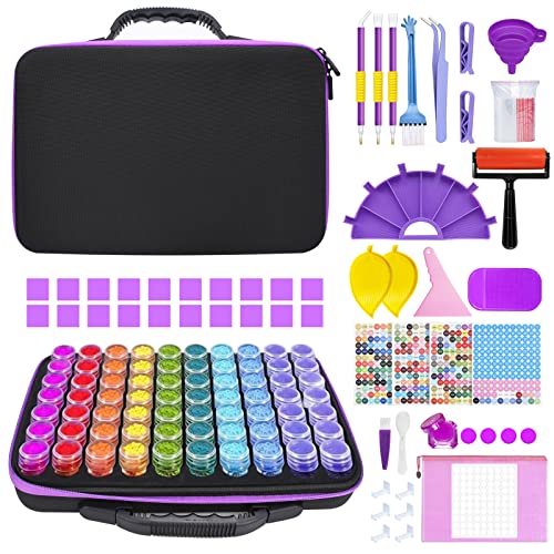 Yutuy Diamond Painting Kit Completo,70 Slots Diamond Painting Accessori,Diamant Painting Accessori,5D Pittura Diamante Kit,Pittura Diamante Kit Per Fa