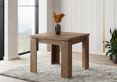 Calitan Furniture Factory Sp Z O.O. Tavolo A Libro Ulrich Cm 90X90 Noce Eastwood