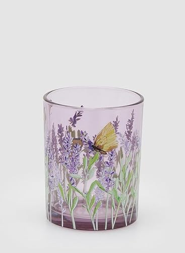 Edg Enzo De Gasperi Enzo De Gasperi Portacandela Rudbeckia Cilindro H 12,5 Cm D 10 Cm Lavender