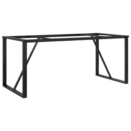 Vidaxl Telaio Gambe A O Per Tavolo Da Pranzo 160X80X73 Cm In Ghisa