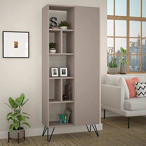Indomita Libreria Con Anta Jedda 80,6X191 Colore Tortora