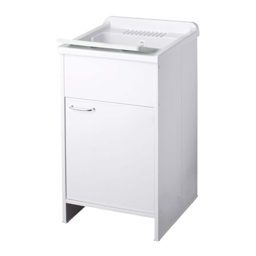 Mobile Lavatoio In Pvc Colore Bianco 45X50 Cm - Laden