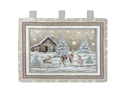 Capitancasa Copriforno Universale Decorazione Forno Cucina Inverno Chalet Marrone