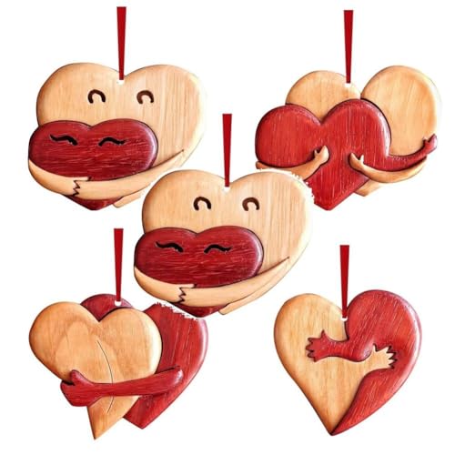 Nsssunnre Ciondolo A Forma Di Cuore Per San-, Decorazioni Per Matrimoni, D', Ornamenti Appesi, Puzzle In Legno A Forma Di Cuore