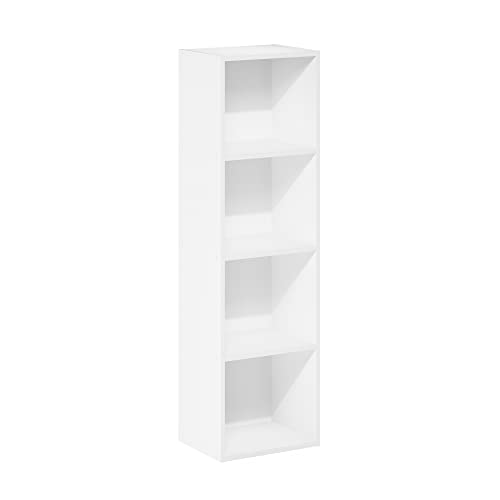 Furinno Pasir Libreria A 4 Ripiani Aperti, Bianco