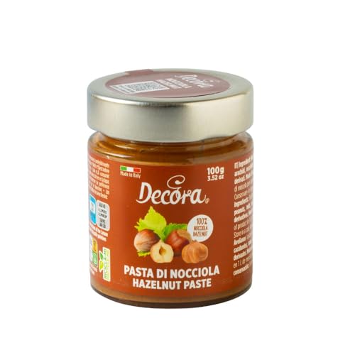 Decora 2100051 Confezione Da 100 G Di Pasta Nocciola Prodotto Versatile, Realizzato Con Ingredienti Di Alta Qualità E Materie Prime Pregiate, Ideale A