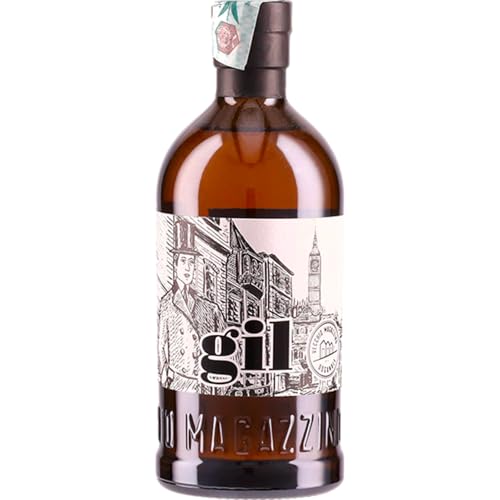 Gin Gil Peated, 500 Ml, Ideale Per Gin Tonic O Gustato Liscio, Con Note Torbate E Citriche, Con Infuso Di Limoni Igp Di Rocca Imperiale, Distillazione