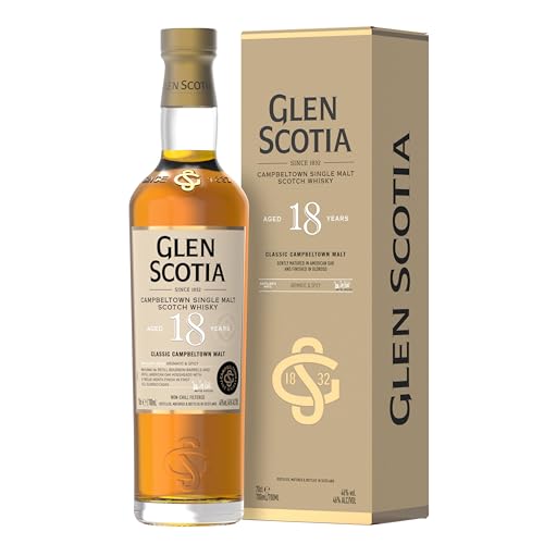 Glen Scotia 18 Years Old Single Malt Scotch Whisky 46% Vol. 0,7L In Giftbox