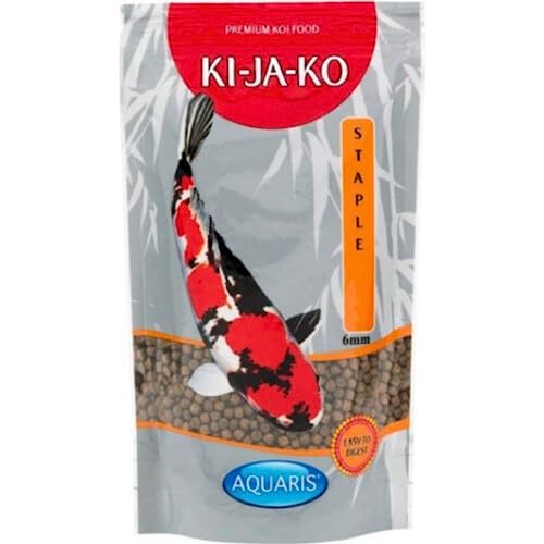 Ki-Ja-Ko Staple Alimento Galleggiante Per Carpe Koi Da 1 Kg / 6 Mm - Con Sapore Di Grano, Per L'Alimentazione Dei Koi Durante Tutto L'Anno A Una Tempe