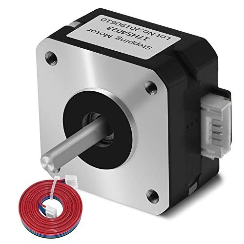 Mmobiel Nema 17Hs4023 - Motore Passo-Passo Bipolare 1,8 Gradi, 4,1 V, 1 A, 13 Ncm, Cavo Da 1 M