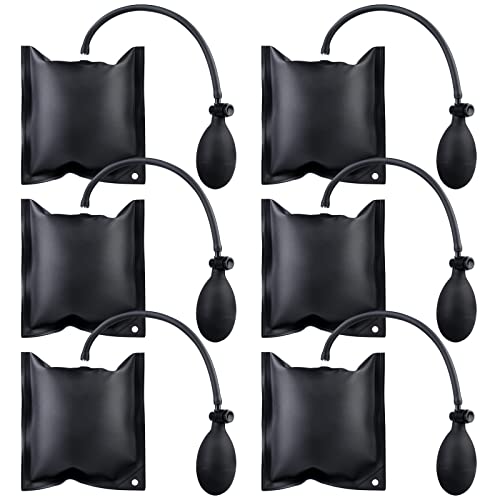 6 Pcs Cuscino Cuneo Gonfiabile, Cuscino Cuneo Gonfiabile Sollevatore Mobili Pompa Cuneo D'Aria Ad Aria Cuneo Cuscino Pompa Cuneo D'Aria Sollevatore Go