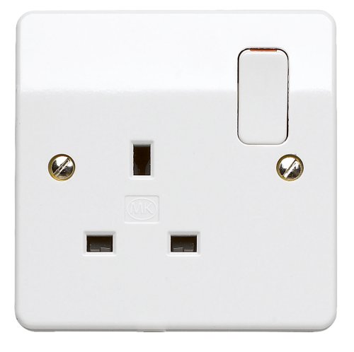 Mk Logic Plus K2757 Whi - Set Presa E Interruttore Bipolare 13 A, 1 Ingresso