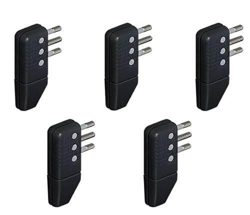 Bticino Set 5 Pz Spine Corner A Squadra 2P+T 10A Salvaspazio Con Spinotti Orientabili In Linea O A Squadra Nero