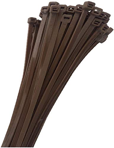 Knnx 28227 - Fascette Plastica - Stringicavi - Fermacavi - Marrone - 200 X 4,8 Mm - 50 Pezzi - Resistenza Alla Rottura 22,43 Kg
